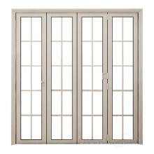 Triple glazing insert exterior interior  hurricane impact security proof  bifold accordion  bi folding aluminum doors for mall